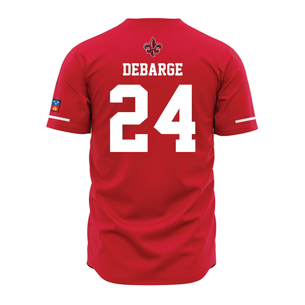 Louisiana - NCAA Baseball : Kyle DeBarge - Vintage Baseball Jersey Red