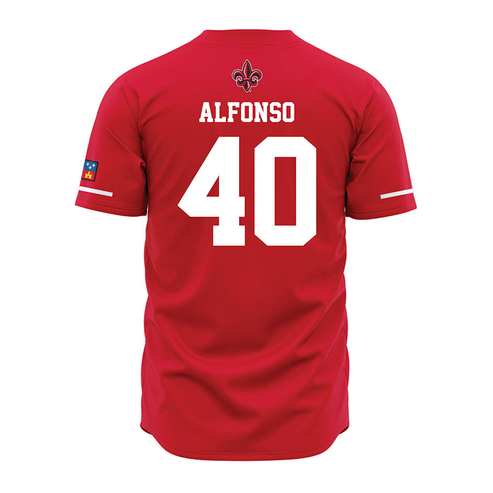 Louisiana - NCAA Baseball : Cowan Alfonso - Red Jersey-1