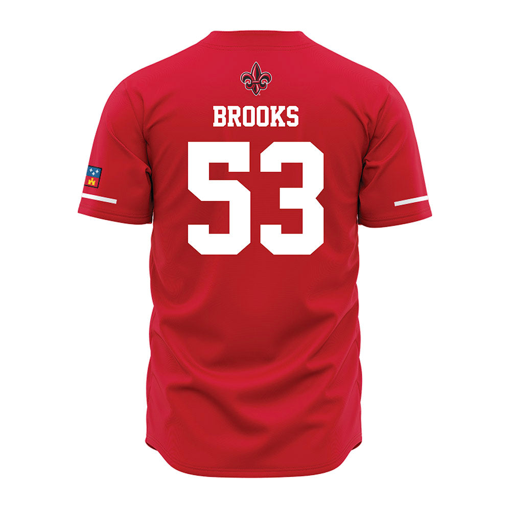 Louisiana - NCAA Baseball : Murphy Brooks - Vintage Baseball Jersey Red