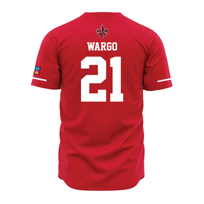 Louisiana - NCAA Baseball : Clay Wargo - Vintage Baseball Jersey Red