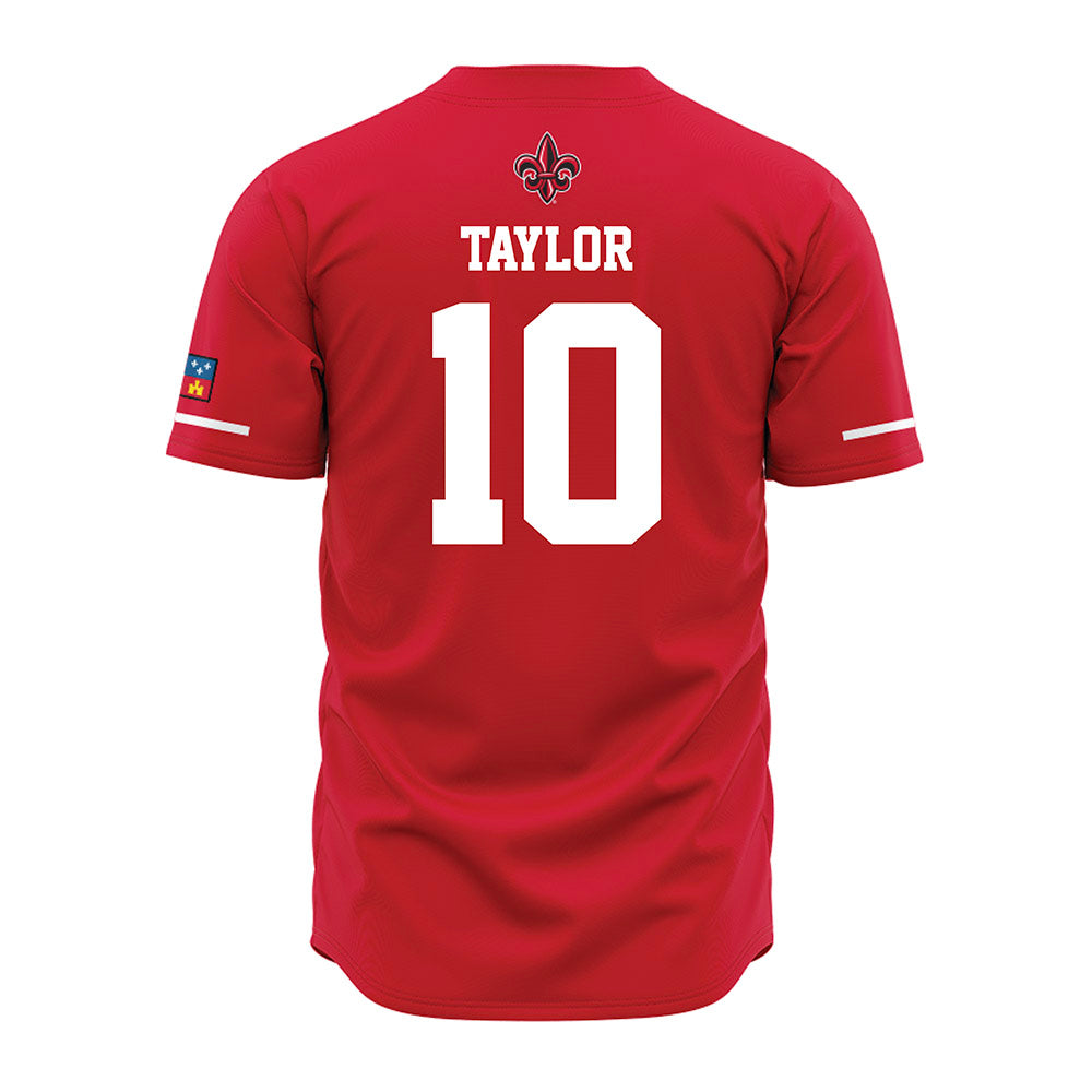 Louisiana - NCAA Baseball : John Taylor - Vintage Baseball Jersey Red