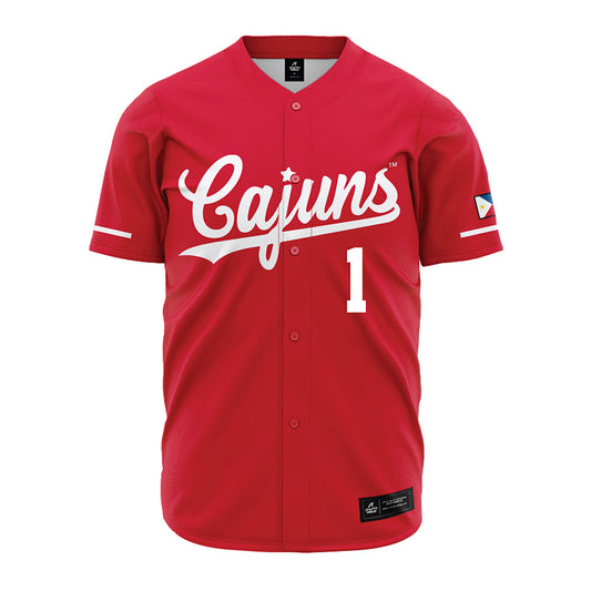 Louisiana - NCAA Baseball : Ben Robichaux - Vintage Baseball Jersey Red