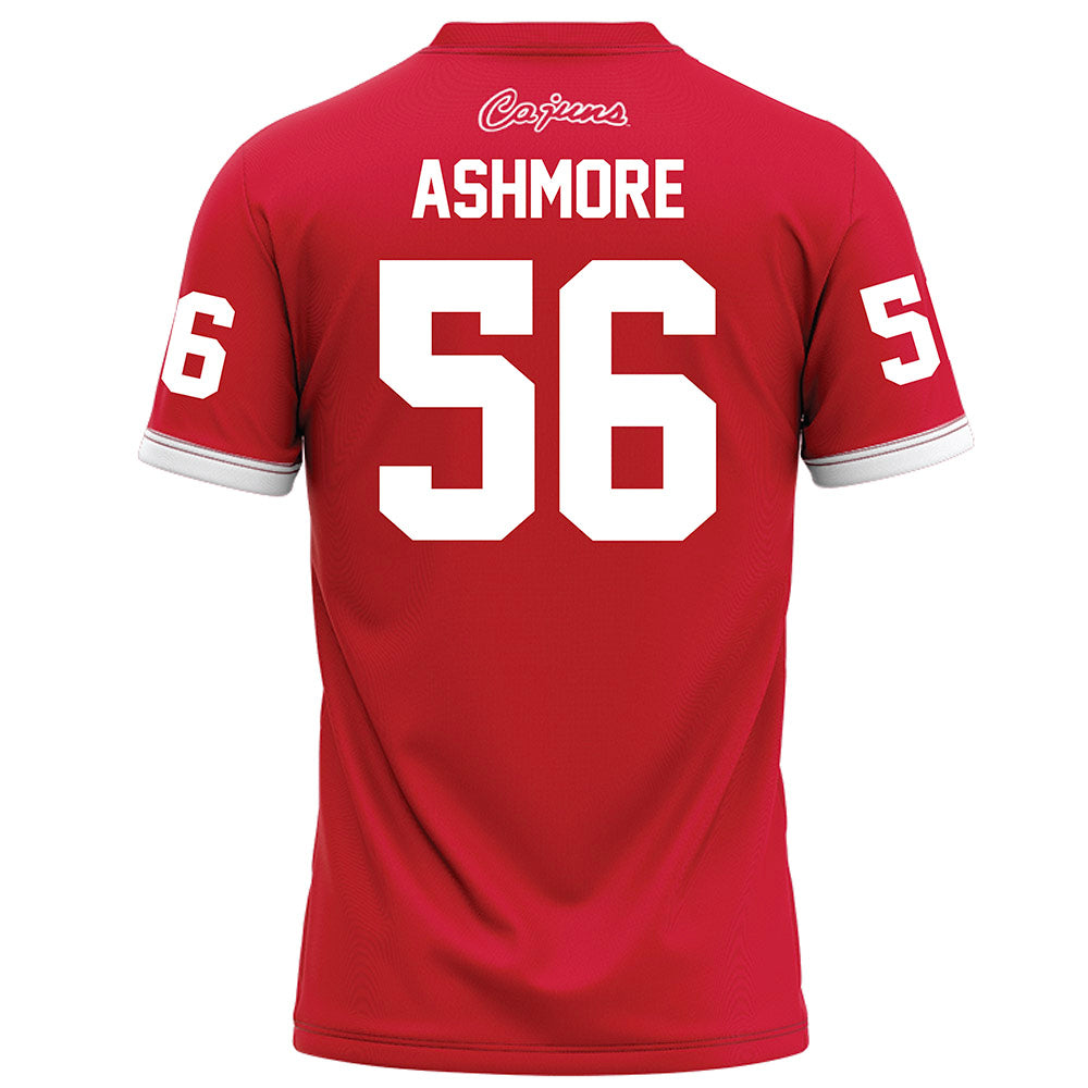 Louisiana - NCAA Football : Korbin Ashmore - Red Football Jersey-1