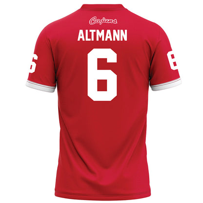 Louisiana - NCAA Football : Sam Altmann - Red Football Jersey-1