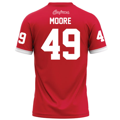 Louisiana - NCAA Football : Travin Moore - Red Football Jersey-1