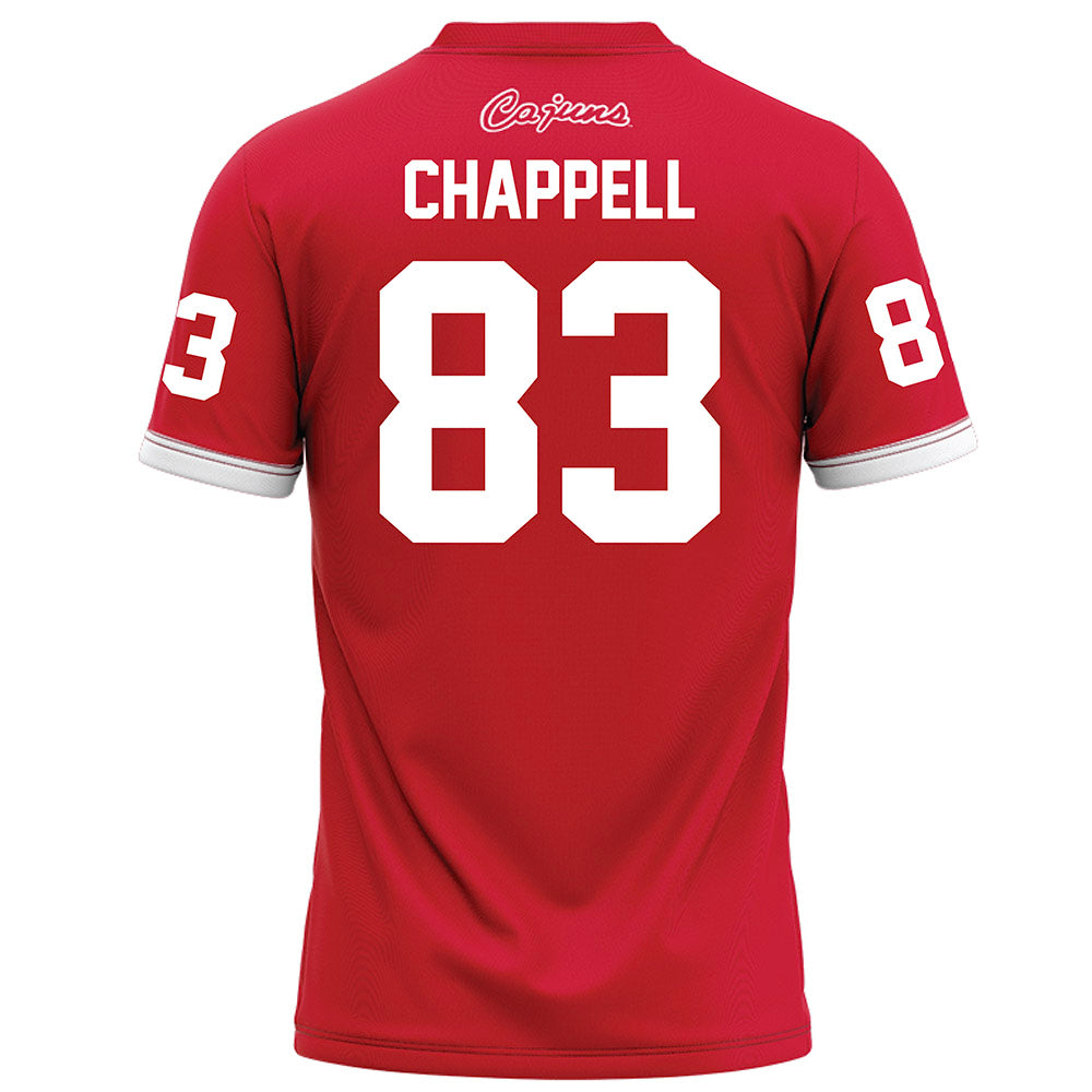 Louisiana - NCAA Football : Brock Chappell - Red Football Jersey-1