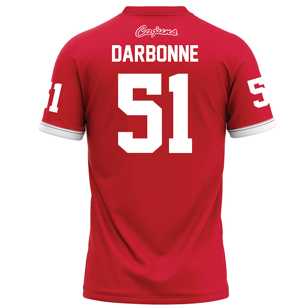 Louisiana - NCAA Football : Hayden Darbonne - Red Football Jersey-1
