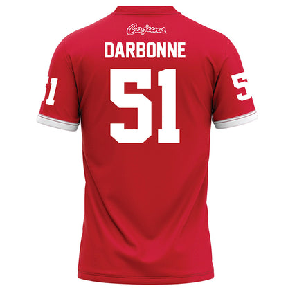 Louisiana - NCAA Football : Hayden Darbonne - Red Football Jersey-1