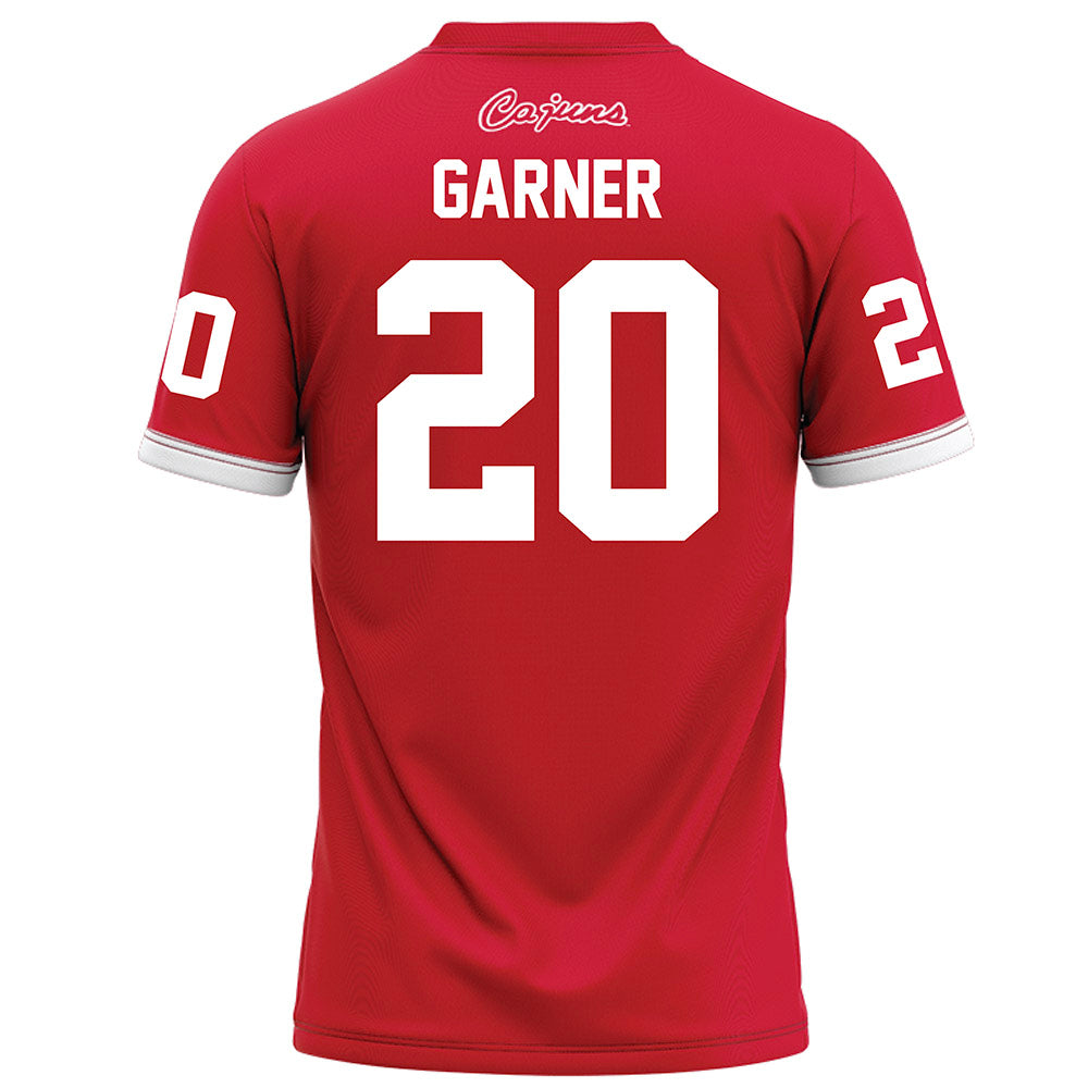 Louisiana - NCAA Football : Jj Garner - Red Football Jersey-1