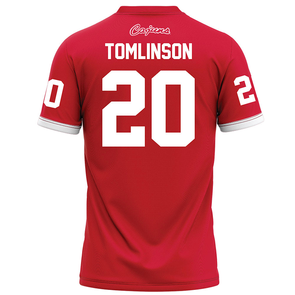 Louisiana - NCAA Football : Trae Tomlinson - Red Football Jersey-1