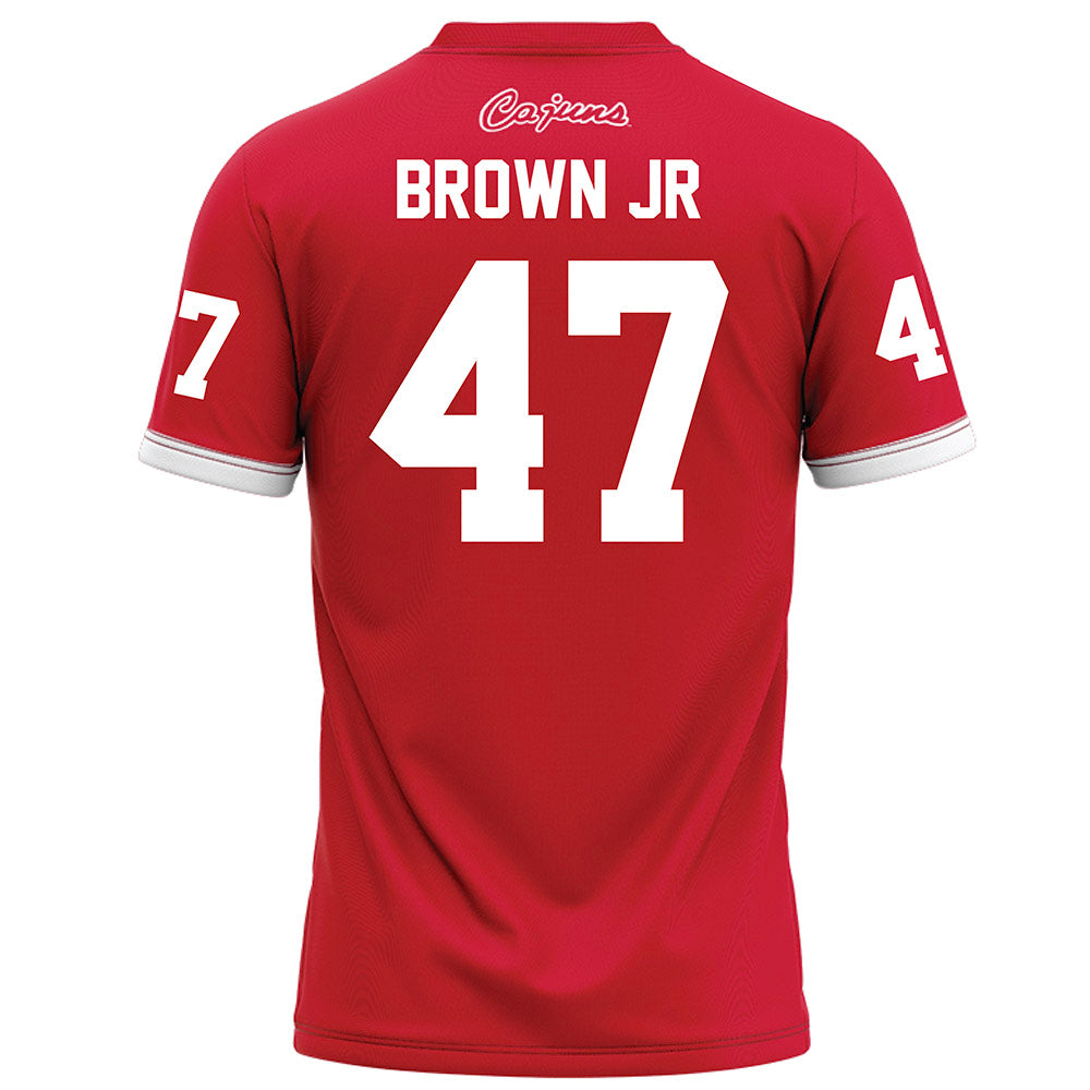 Louisiana - NCAA Football : Maurice Brown Jr - Red Football Jersey-1