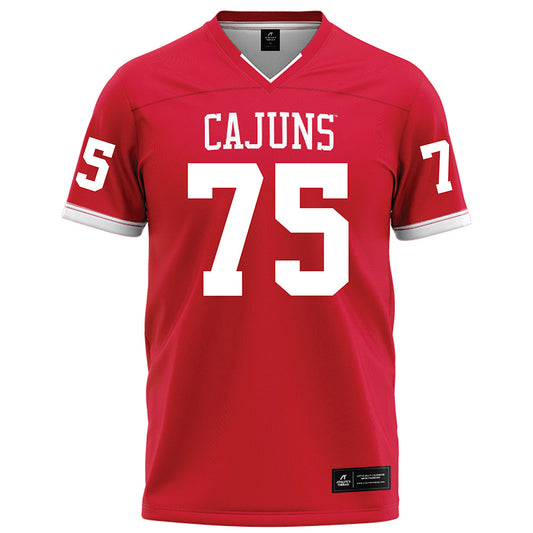 Louisiana - NCAA Football : Kaden Moreau - Red Football Jersey