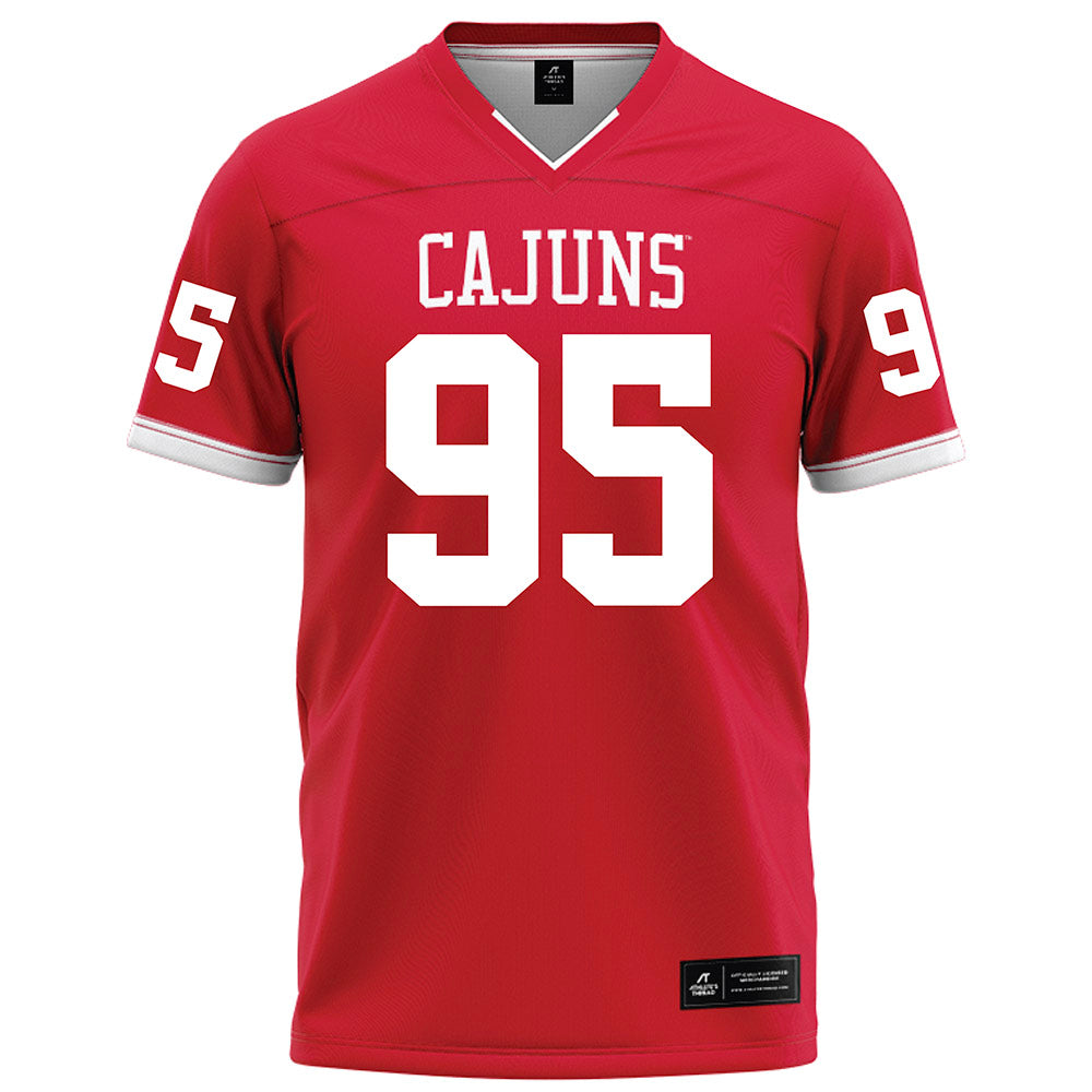 Louisiana - NCAA Football : Maxie Baudoin - Red Football Jersey-0