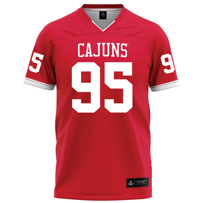 Louisiana - NCAA Football : Maxie Baudoin - Red Football Jersey-0