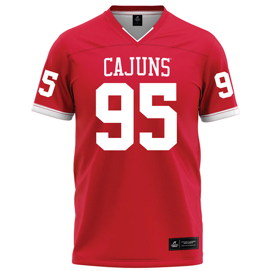 Louisiana - NCAA Football : Maxie Baudoin - Red Football Jersey-0