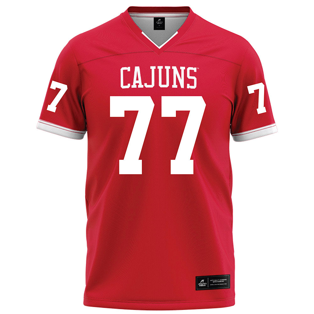 Louisiana - NCAA Football : Jakoby Isom - Red Football Jersey-0