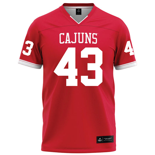 Louisiana - NCAA Football : Aiden Falgout - Red Football Jersey-0