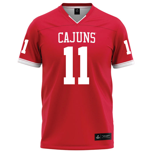 Louisiana - NCAA Football : Daniel Beale - Red Football Jersey-0