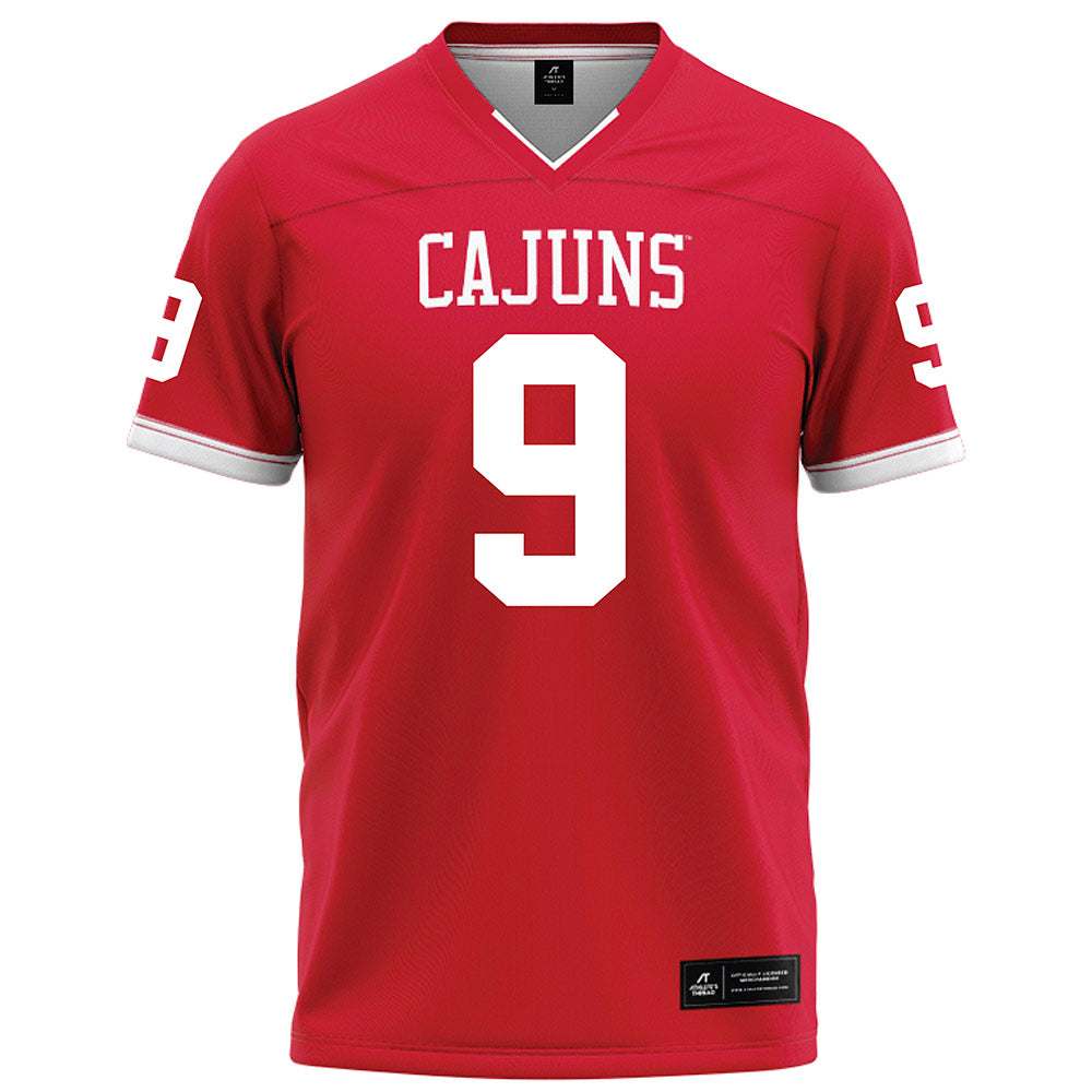 Louisiana - NCAA Football : Trenton Chaney - Red Football Jersey-0