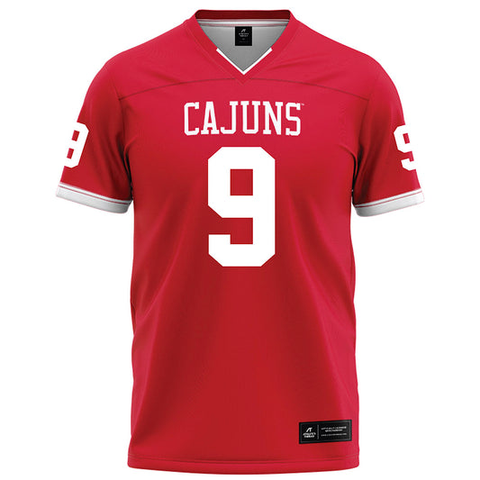Louisiana - NCAA Football : Trenton Chaney - Red Football Jersey-0