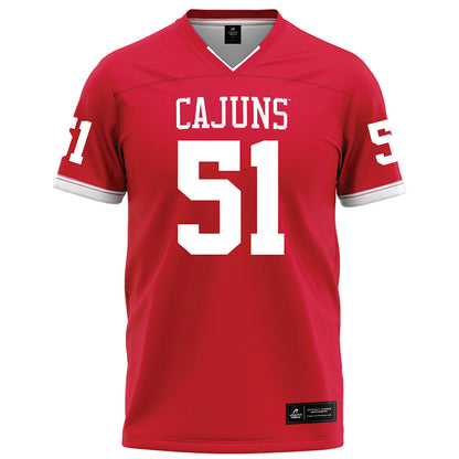 Louisiana - NCAA Football : Hayden Darbonne - Red Football Jersey-0