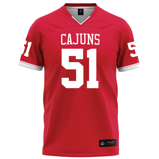 Louisiana - NCAA Football : Hayden Darbonne - Red Football Jersey-0