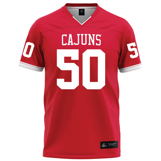 Louisiana - NCAA Football : Cooper Fordham - Red Football Jersey-0