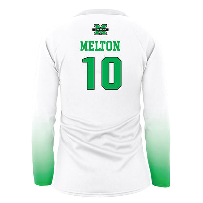 Marshall - NCAA Women's Volleyball : McKenna Melton - White Volleyball Jersey