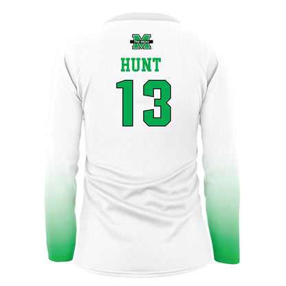 Marshall - NCAA Women's Volleyball : Maya Hunt - White Volleyball Jersey