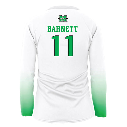 Marshall - NCAA Women's Volleyball : Emma Barnett - White Volleyball Jersey-1
