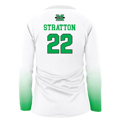 Marshall - NCAA Women's Volleyball : Sarah Stratton - White Volleyball Jersey