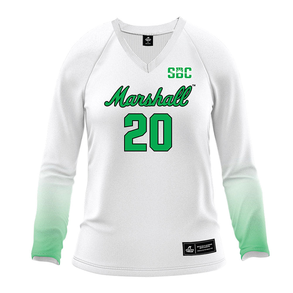 Marshall - NCAA Women's Volleyball : Izzy Collier - White Volleyball Jersey