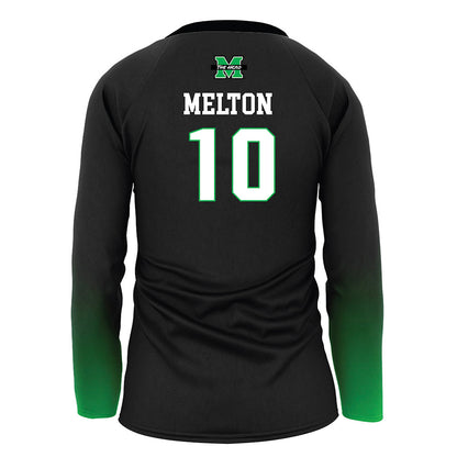 Marshall - NCAA Women's Volleyball : McKenna Melton - Black Volleyball Jersey