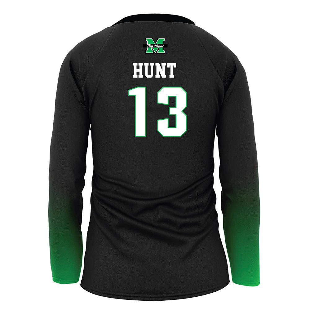 Marshall - NCAA Women's Volleyball : Maya Hunt - Black Volleyball Jersey