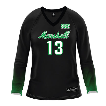 Marshall - NCAA Women's Volleyball : Maya Hunt - Black Volleyball Jersey