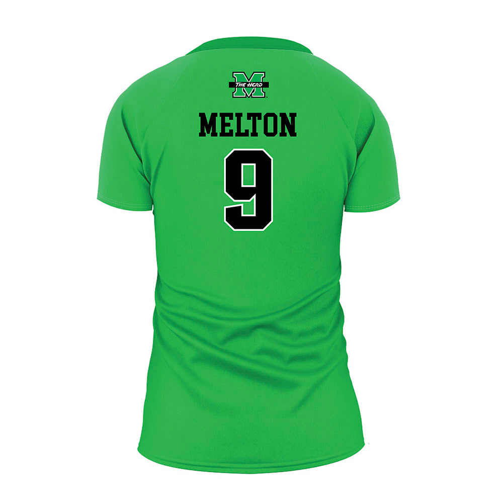 Marshall - NCAA Women's Volleyball : Teagan Melton - Green Volleyball Jersey