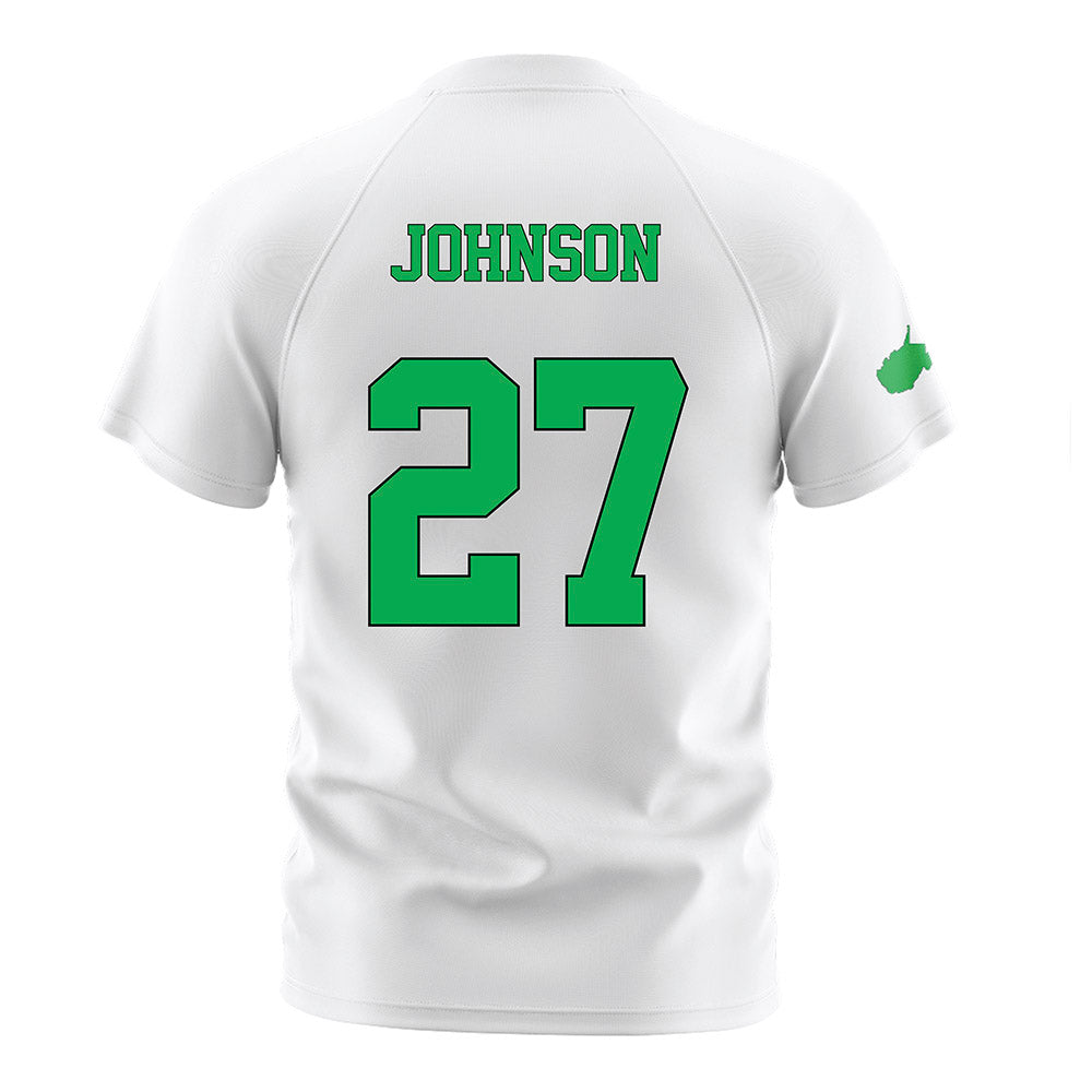 Marshall - NCAA Women's Soccer : Ruby Johnson - White Soccer Jersey-1