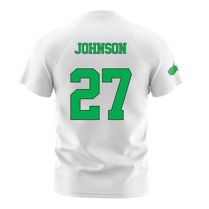 Marshall - NCAA Women's Soccer : Ruby Johnson - White Soccer Jersey-1