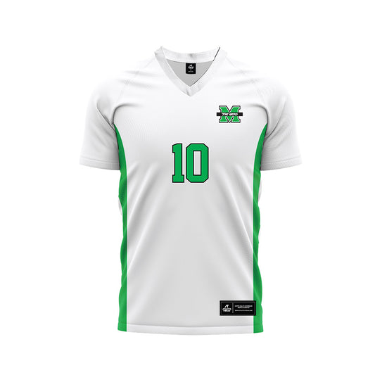 Marshall - NCAA Women's Soccer : Nicole Navarro Aguilar - White Soccer Jersey-0