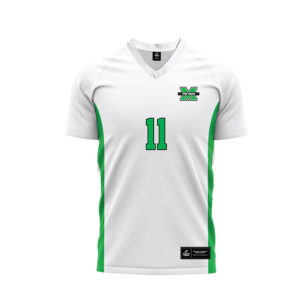 Marshall - NCAA Women's Soccer : Alice Hell Johansson - White Soccer Jersey