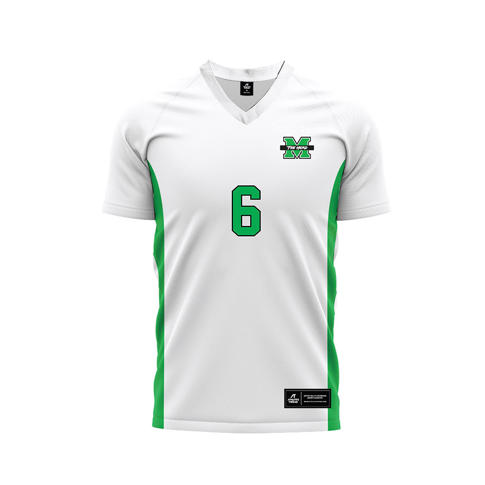 Marshall - NCAA Women's Soccer : Ami Komori - White Soccer Jersey-0