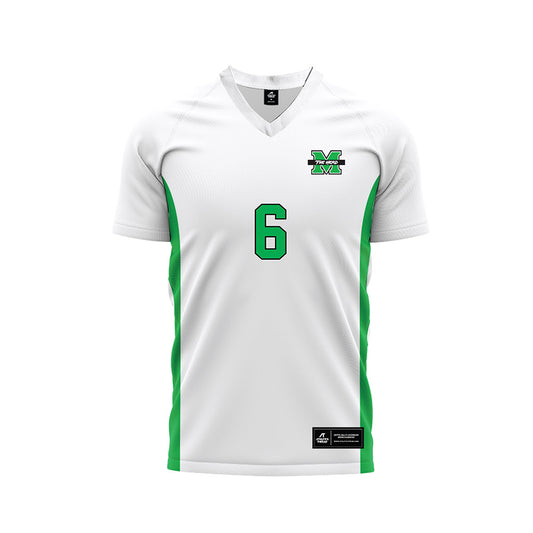 Marshall - NCAA Women's Soccer : Ami Komori - White Soccer Jersey-0