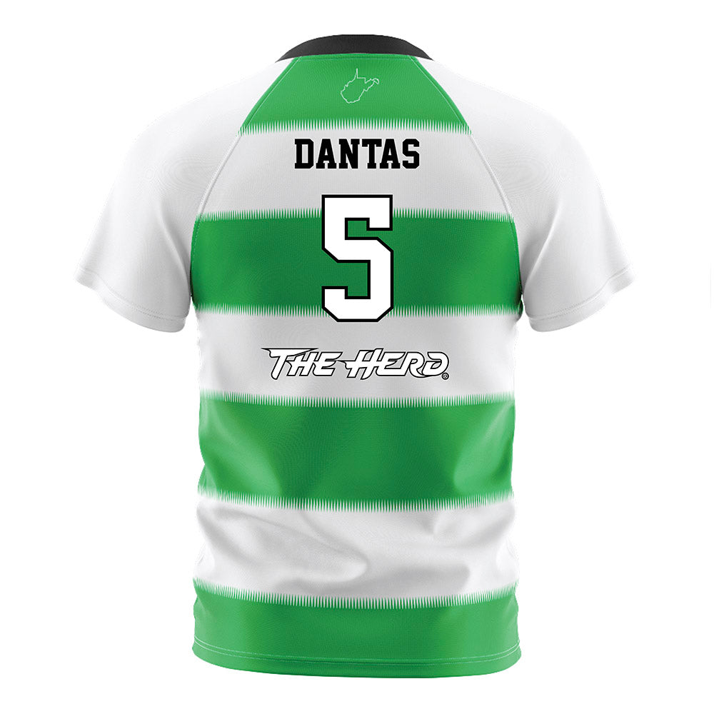 Marshall - NCAA Women's Soccer : Fernanda Dantas - Green Stripes Soccer Jersey