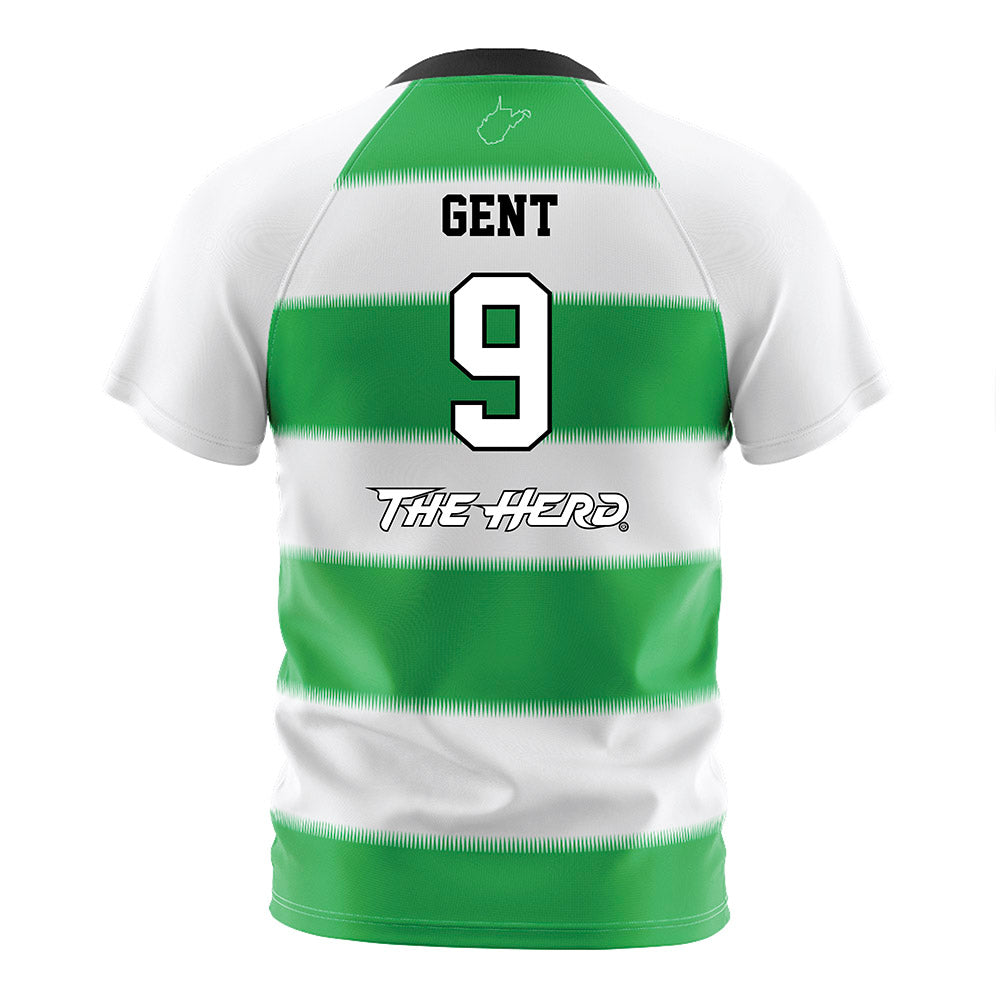 Marshall - NCAA Women's Soccer : Tiggi Gent - Green Stripes Soccer Jersey-1