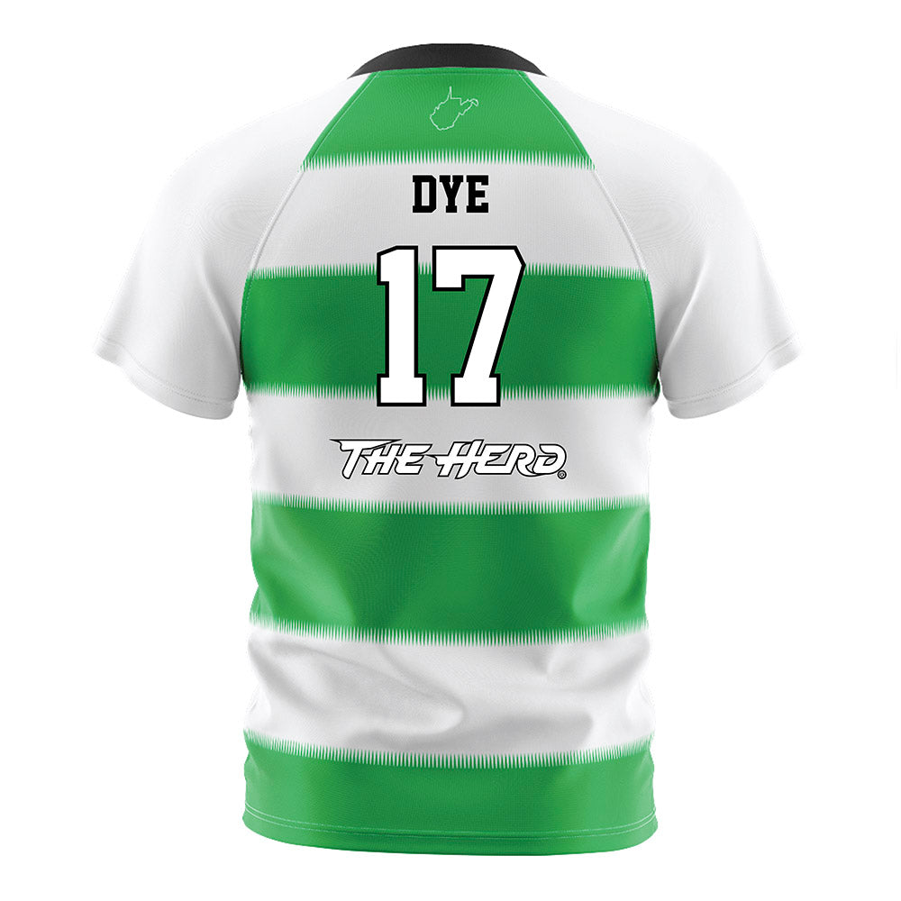 Marshall - NCAA Women's Soccer : Cameron Dye - Green Stripes Soccer Jersey