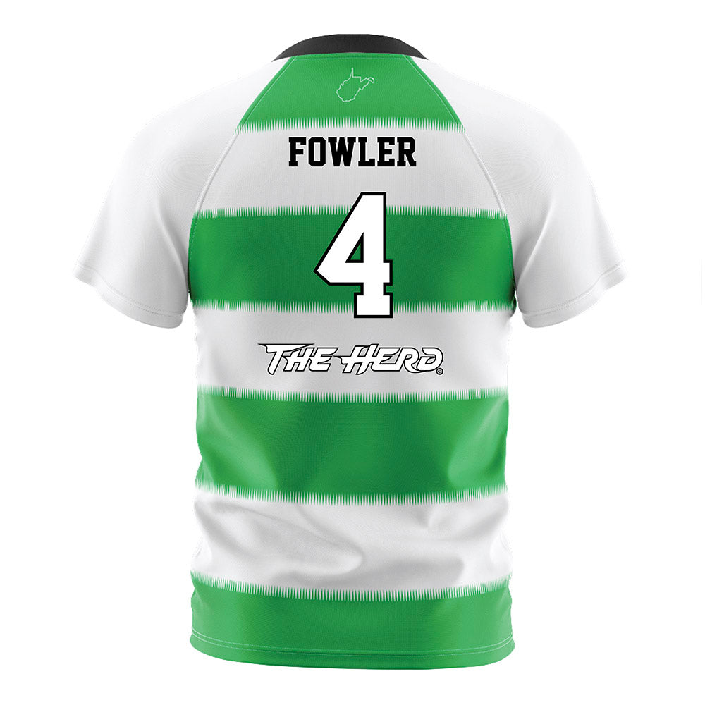 Marshall - NCAA Women's Soccer : angel fowler - Green Stripes Soccer Jersey