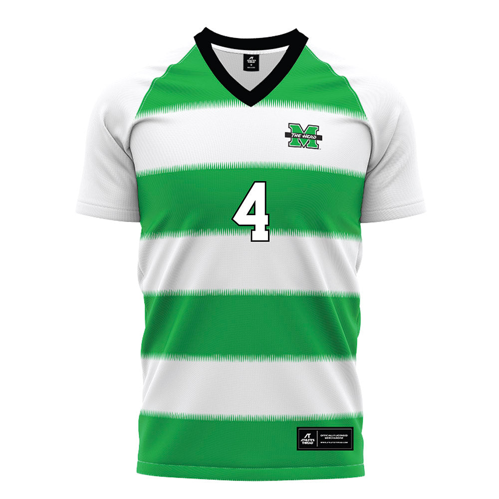 Marshall - NCAA Women's Soccer : angel fowler - Green Stripes Soccer Jersey