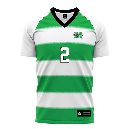 Marshall - NCAA Women's Soccer : Kajsa Ekstrom - Green Stripes Soccer Jersey