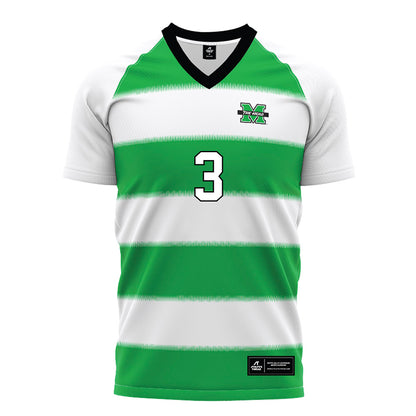 Marshall - NCAA Women's Soccer : Maria Chaves - Green Stripes Soccer Jersey