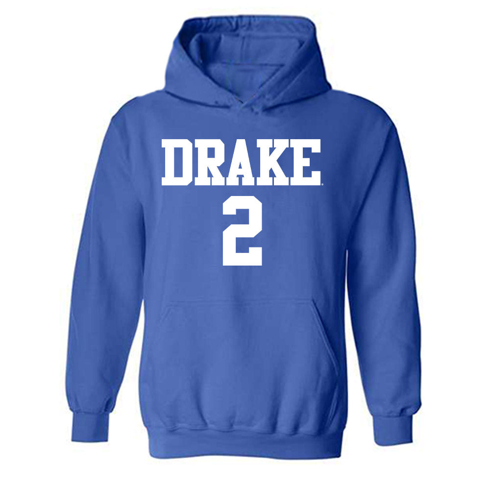 Drake - NCAA Women's Volleyball : Gabbie Schroeder - Replica Shersey Hooded Sweatshirt-0